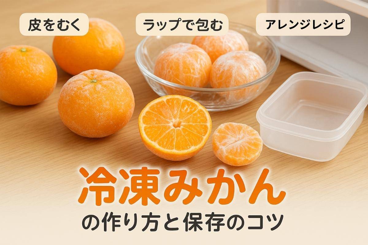 冷凍みかんの作り方と簡単手順や保存方法のコツ｜皮ごと・皮なし・アレンジレシピも紹介
