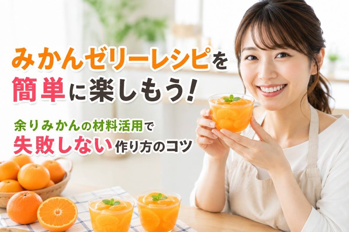 みかんゼリーレシピを簡単に楽しもう！余りみかんの材料活用で失敗しない作り方のコツ
